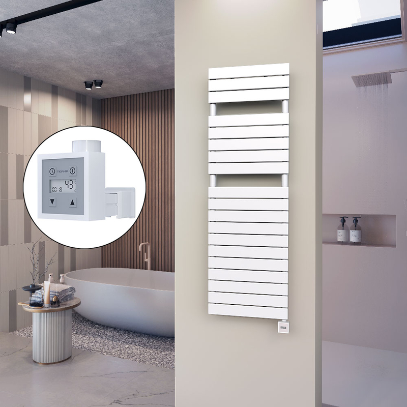 10H Electric Towel Warmer 500x1550 White Ktx3 600 W