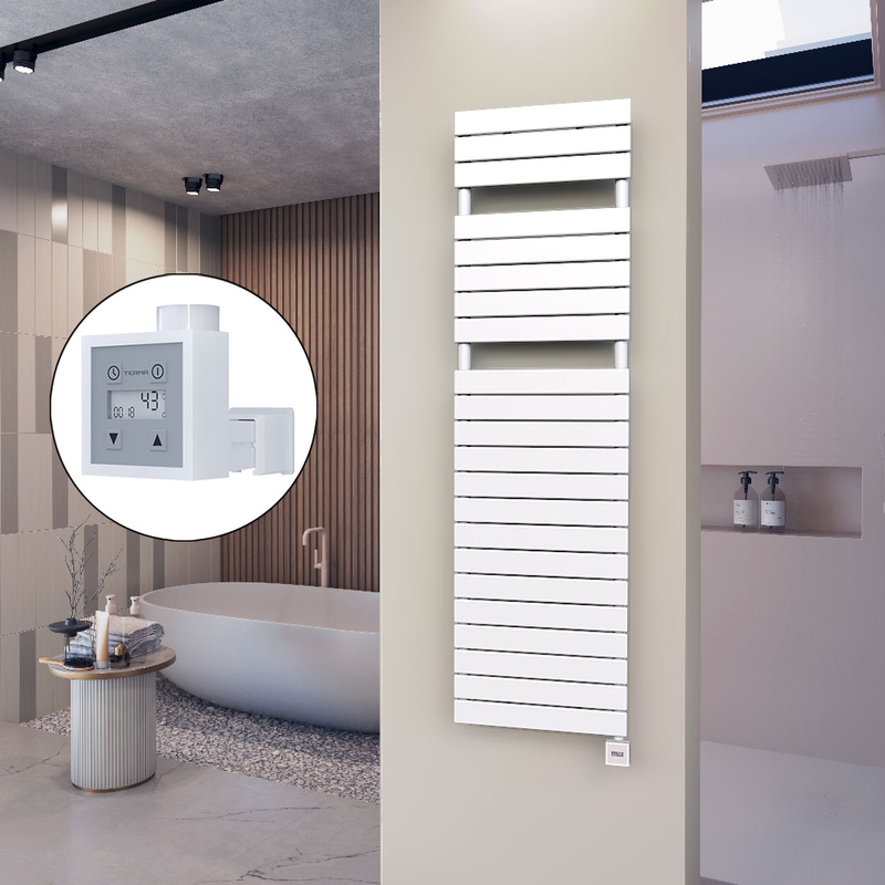 10H Electric Towel Warmer 500x1772 White Ktx3 1000 W