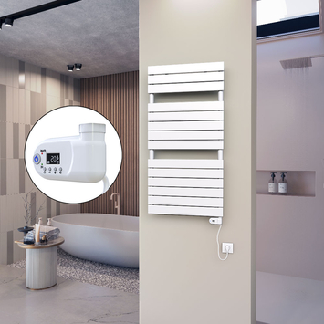 10H Electric Towel Warmer 600x1180 White (Thesis Thermostat) 600 W - Thumbnail