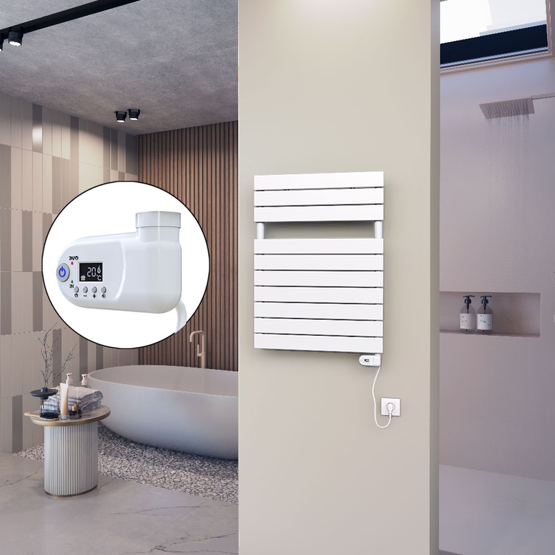 10H Electric Towel Warmer 600x810 White (Thesis Thermostat) 300 W