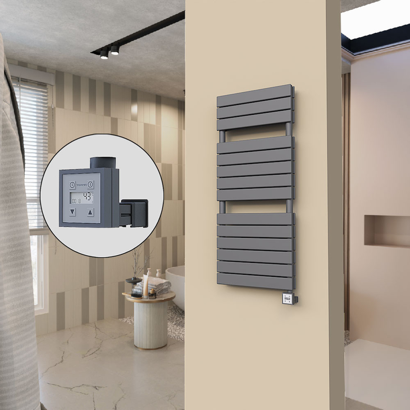 20H Electric Towel Warmer 500x1180 Anthracite Ktx3 600 W