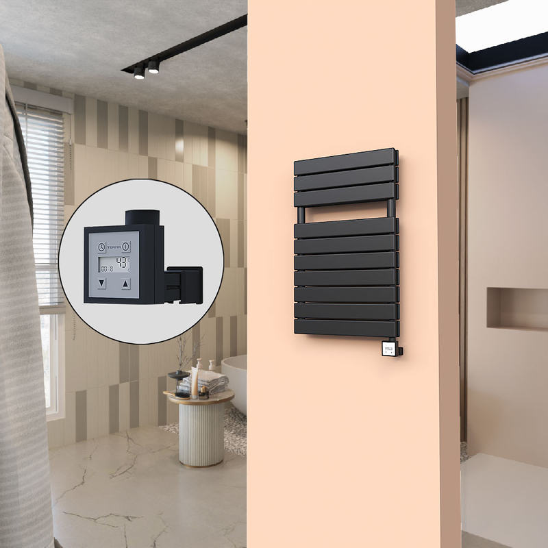 20H Electric Towel Warmer 500x810 Matte Black Ktx3 600 W