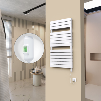 20H Electric Towel Warmer 600x1180 White (On/Off) 900 W - Thumbnail