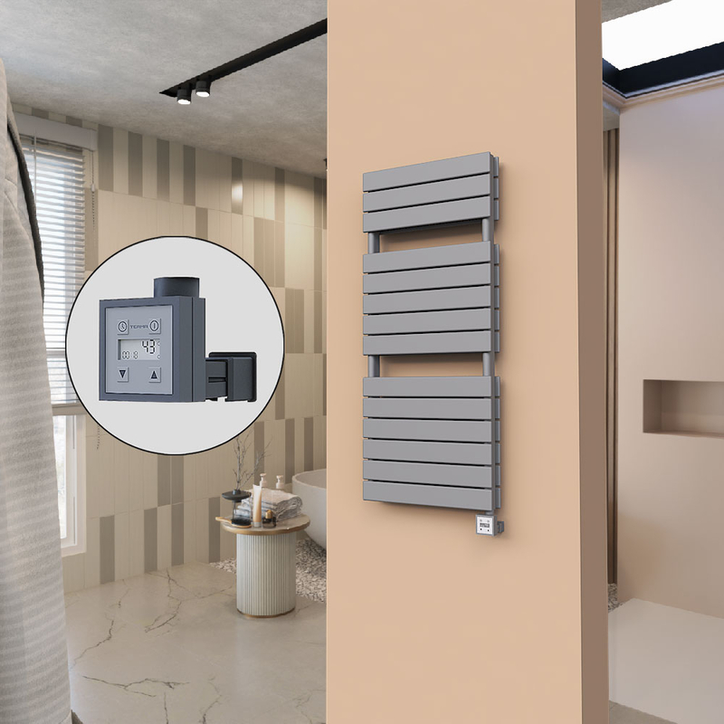 21H Electric Towel Warmer 500x1180 Anthracite Ktx3 1000 W