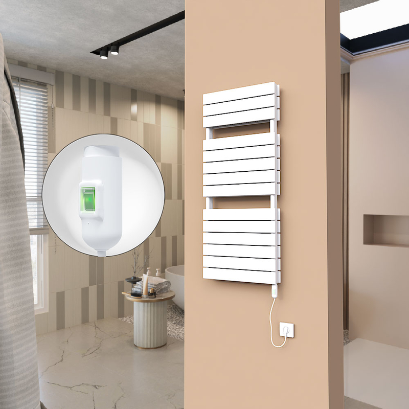 21H Electric Towel Warmer 500x1180 White (On/Off) 900 W