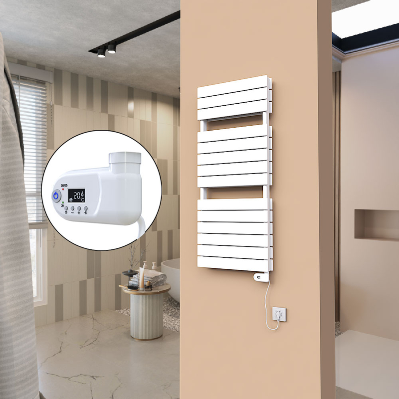 21H Electric Towel Warmer 500x1180 White (Thesis Thermostat) 900 W