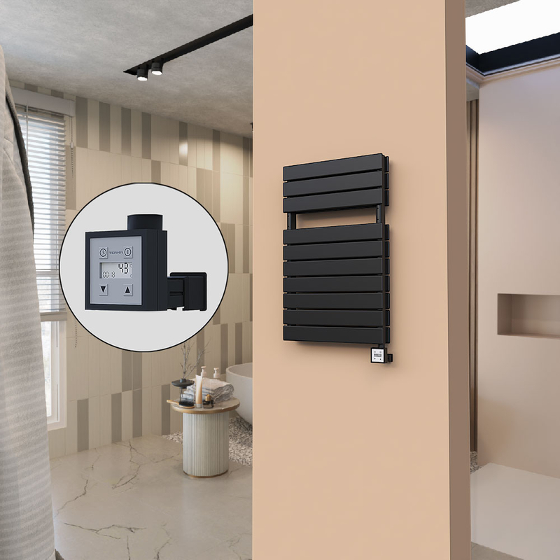 21H Electric Towel Warmer 500x810 Matte Black Ktx3 600 W