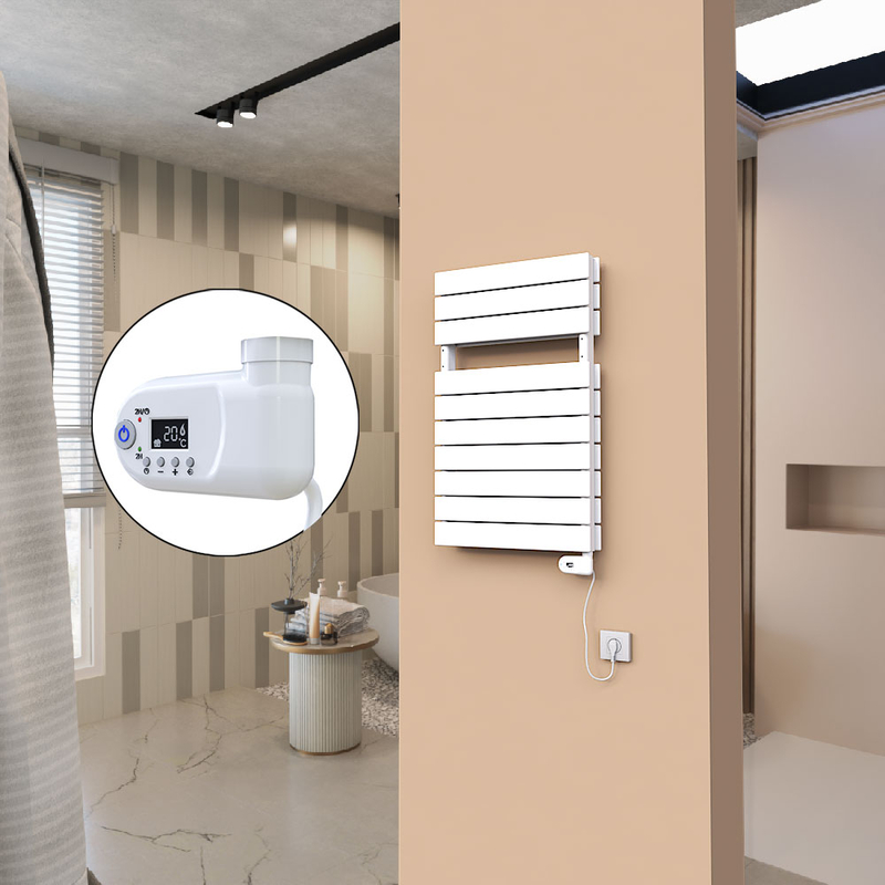 21H Electric Towel Warmer 500x810 White (Thesis Thermostat) 600 W