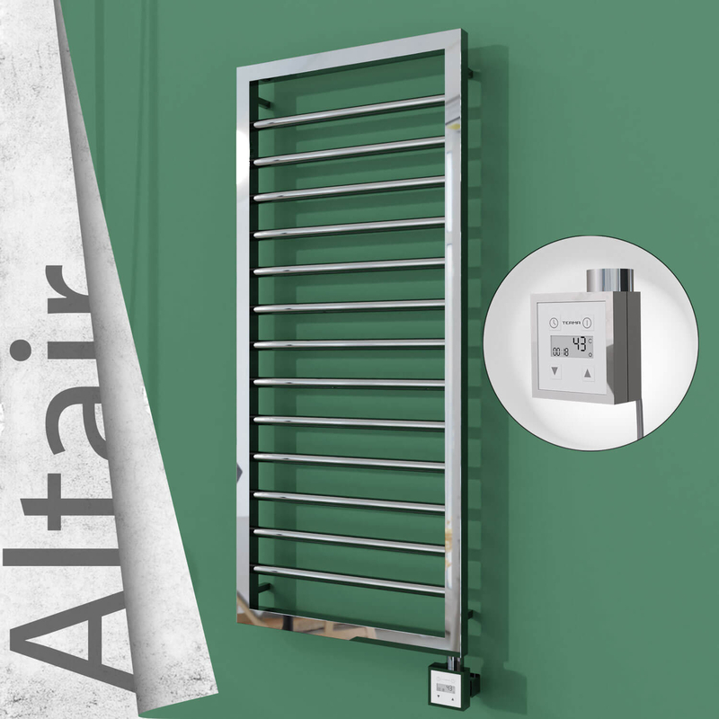 ALTAIR Elektrikli Paslanmaz Çelik Havlupan 400x1040 Ayna Polisaj (KTX3 Termostat) 300W