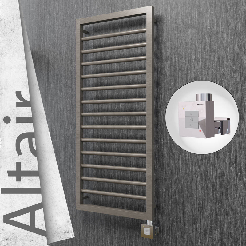 ALTAIR Elektrikli Paslanmaz Çelik Havlupan 400x1040 Satin Polisaj (KTX1 Termostat) 300W