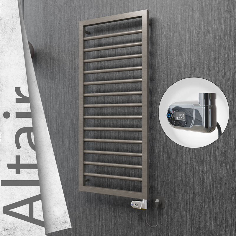 ALTAIR Elektrikli Paslanmaz Çelik Havlupan 400x1040 Satin Polisaj (Thesis Termostat) 300W