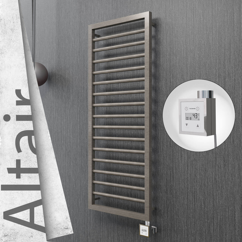 ALTAIR Elektrikli Paslanmaz Çelik Havlupan 400x1180 Satin Polisaj (KTX3 Termostat) 300W