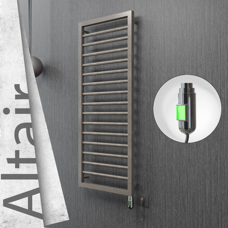 ALTAIR Elektrikli Paslanmaz Çelik Havlupan 400x1180 Satin Polisaj (On/Off Düğmeli) 300W