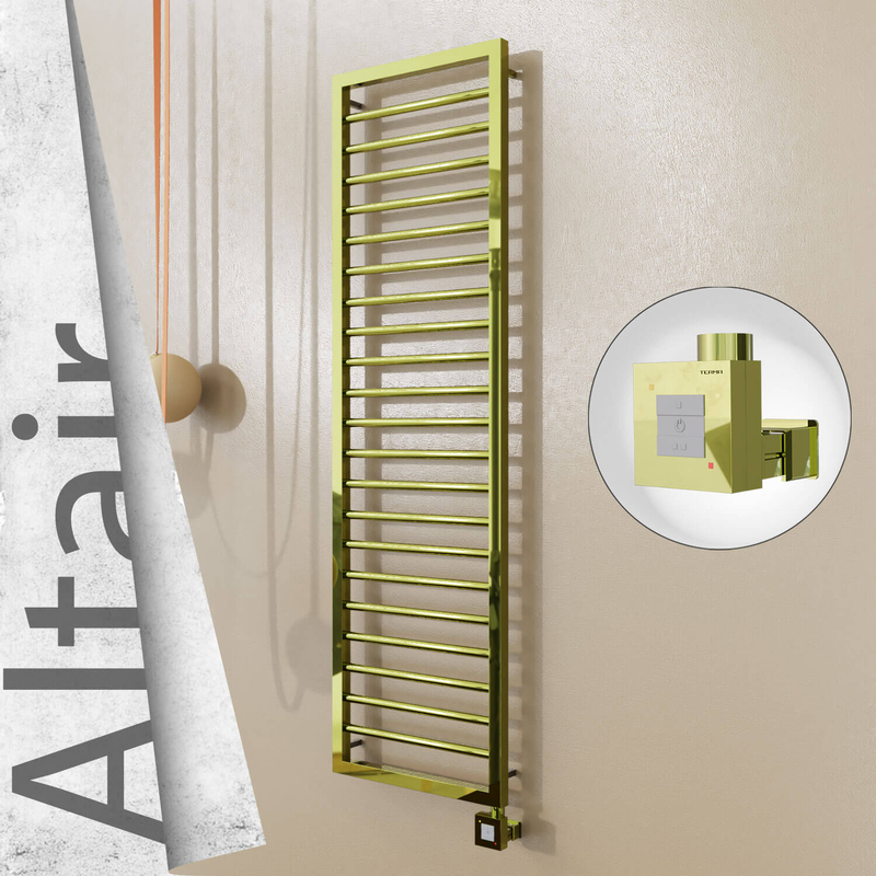 ALTAIR Elektrikli Paslanmaz Çelik Havlupan 400x1600 Altın (KTX1 Termostat) 300W