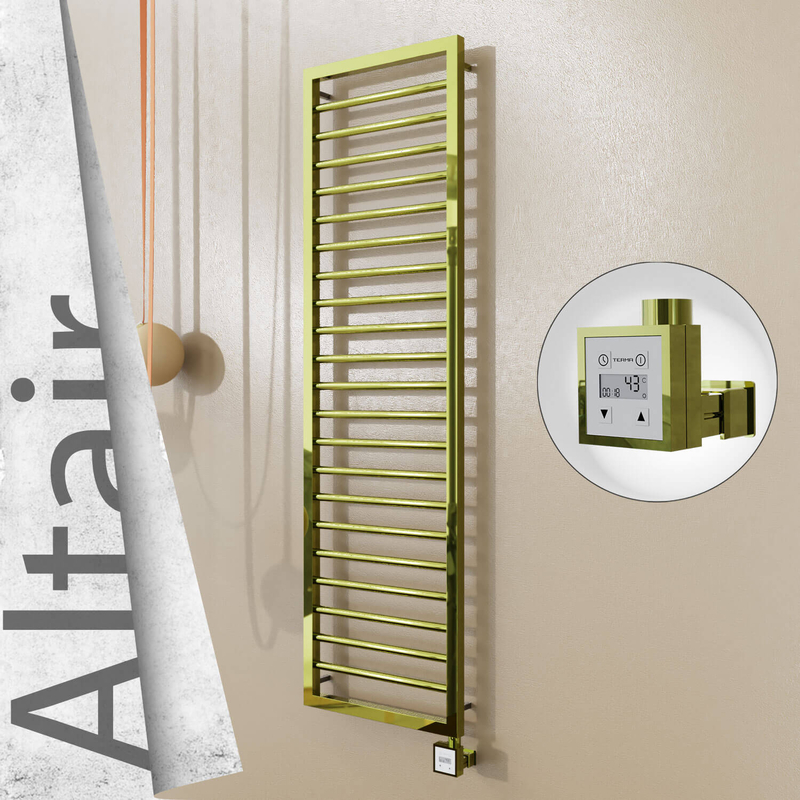 ALTAIR Elektrikli Paslanmaz Çelik Havlupan 400x1600 Altın (KTX3 Termostat) 300W