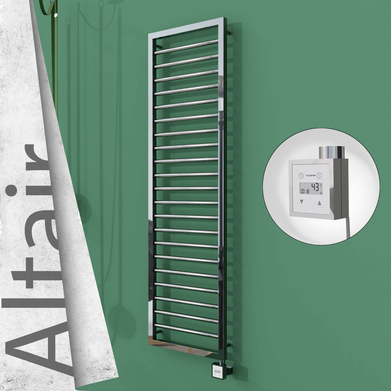 ALTAIR Elektrikli Paslanmaz Çelik Havlupan 400x1600 Ayna Polisaj (KTX3 Termostat) 300W