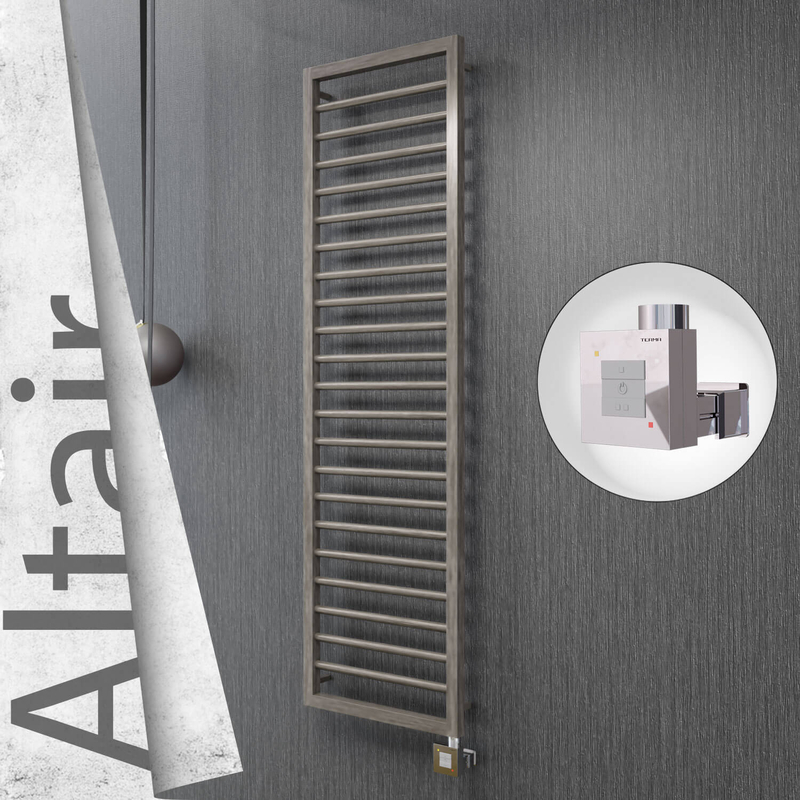 ALTAIR Elektrikli Paslanmaz Çelik Havlupan 400x1600 Satin Polisaj (KTX1 Termostat) 300W