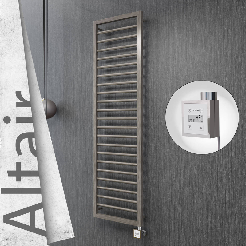 ALTAIR Elektrikli Paslanmaz Çelik Havlupan 400x1600 Satin Polisaj (KTX3 Termostat) 300W