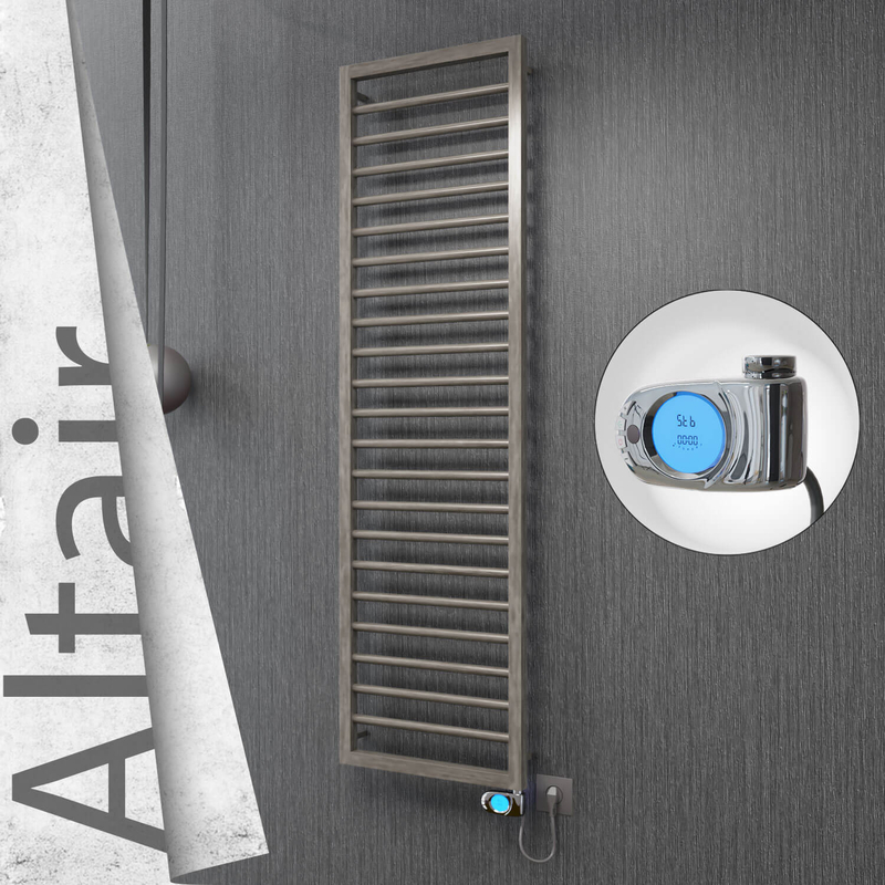 ALTAIR Elektrikli Paslanmaz Çelik Havlupan 400x1600 Satin Polisaj (Musa Termostat) 300W