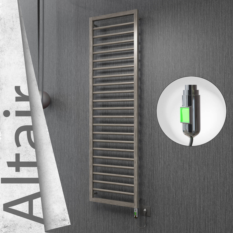 ALTAIR Elektrikli Paslanmaz Çelik Havlupan 400x1600 Satin Polisaj (On/Off Düğmeli) 300W