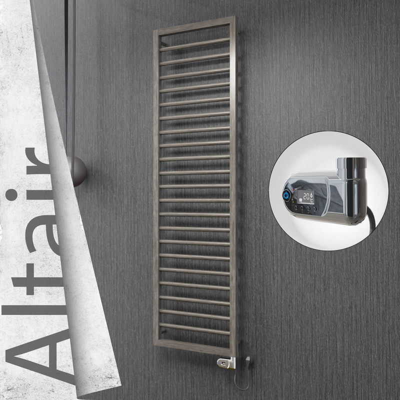 ALTAIR Elektrikli Paslanmaz Çelik Havlupan 400x1600 Satin Polisaj (Thesis Termostat) 300W