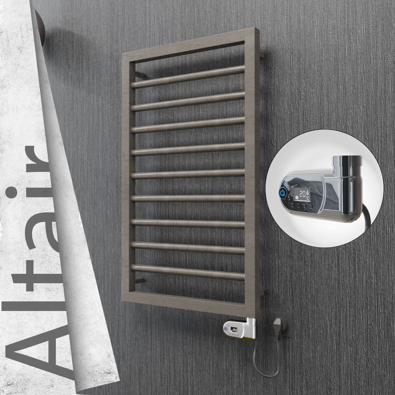 ALTAIR Elektrikli Paslanmaz Çelik Havlupan 400x760 Satin Polisaj (Thesis Termostat) 200W