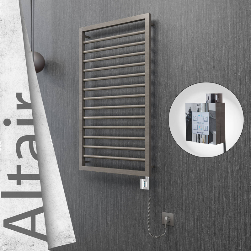 ALTAIR Elektrikli Paslanmaz Çelik Havlupan 500x1040 Satin Polisaj (KTX4 Termostat) 300W Spiral Kablolu