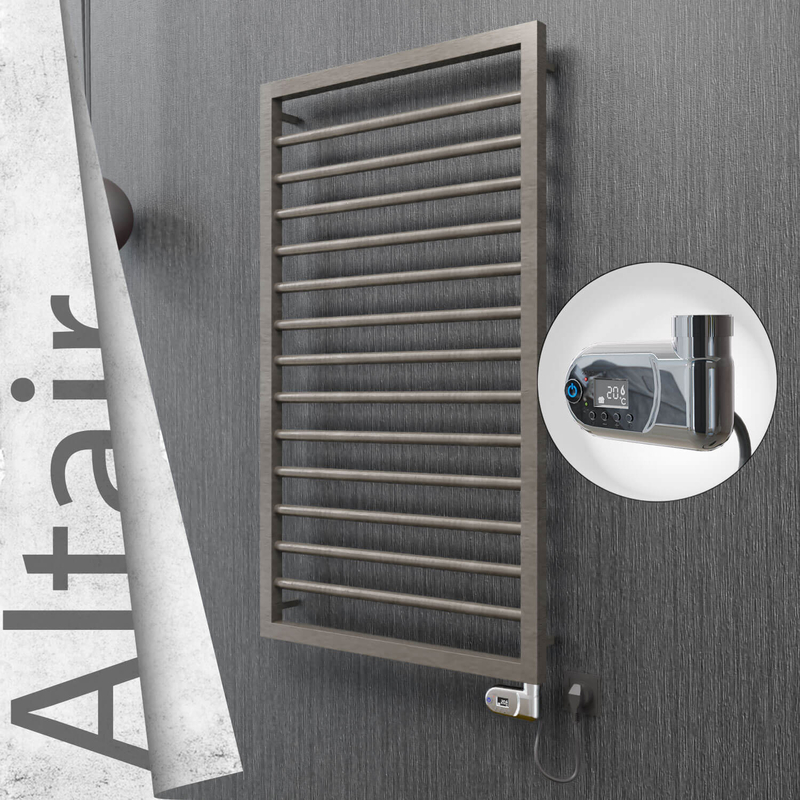 ALTAIR Elektrikli Paslanmaz Çelik Havlupan 500x1040 Satin Polisaj (Thesis Termostat) 300W