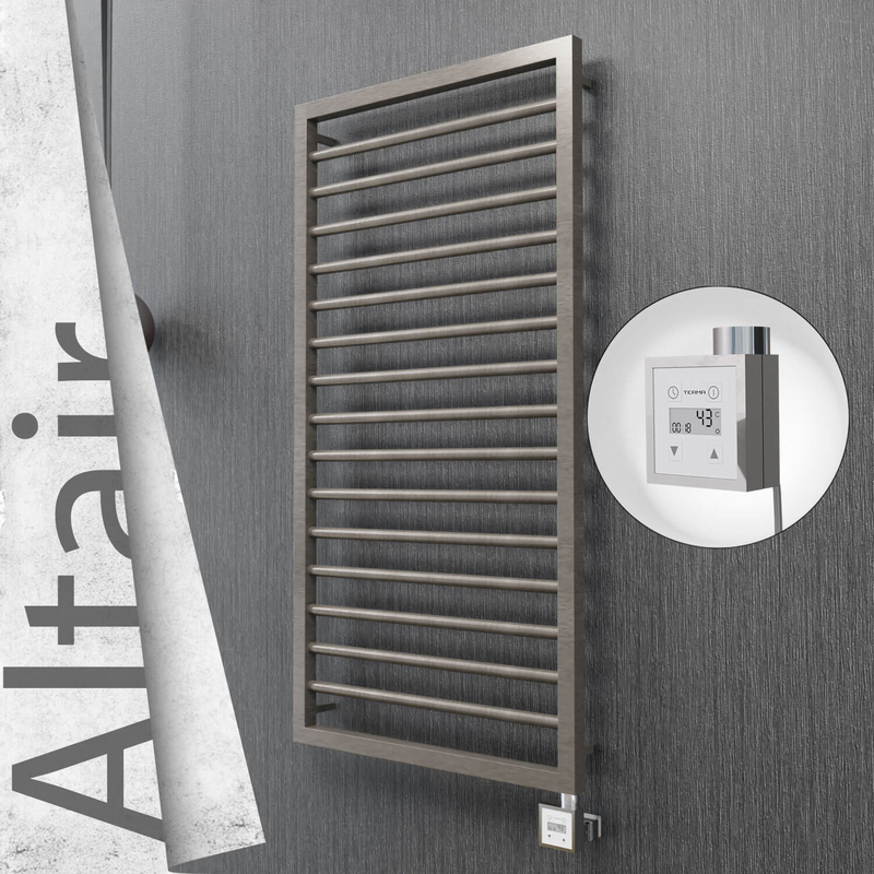 ALTAIR Elektrikli Paslanmaz Çelik Havlupan 500x1180 Satin Polisaj (KTX3 Termostat) 300W