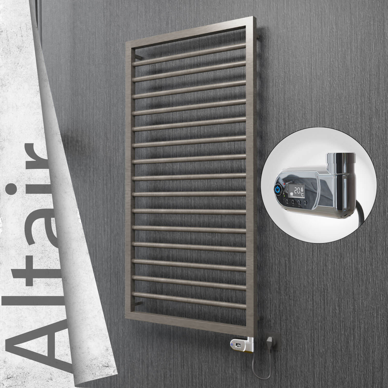 ALTAIR Elektrikli Paslanmaz Çelik Havlupan 500x1180 Satin Polisaj (Thesis Termostat) 300W