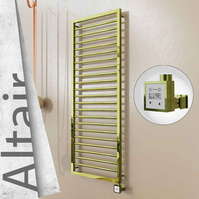 ALTAIR Elektrikli Paslanmaz Çelik Havlupan 500x1600 Altın (KTX3 Termostat) 600W