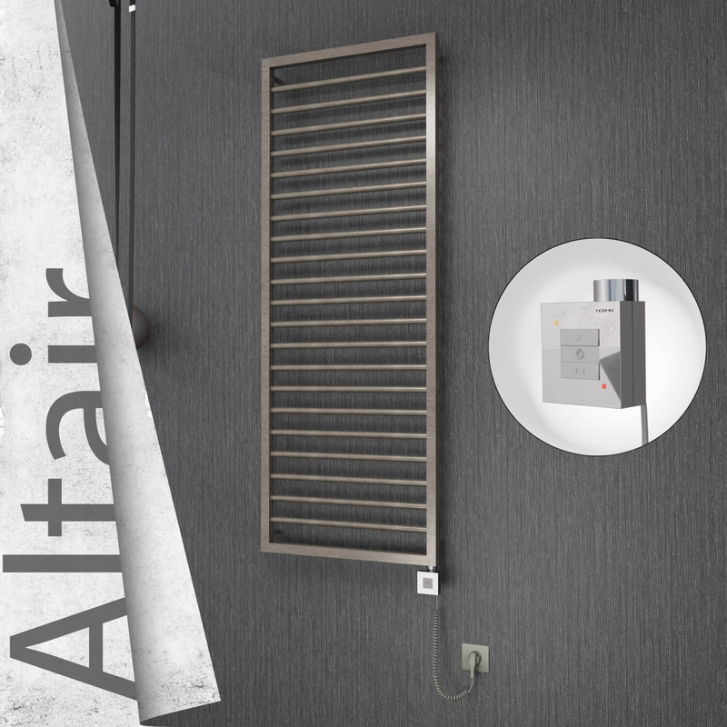 ALTAIR Elektrikli Paslanmaz Çelik Havlupan 500x1600 Satin Polisaj (KTX1 Termostat) 600W Spiral Kablolu