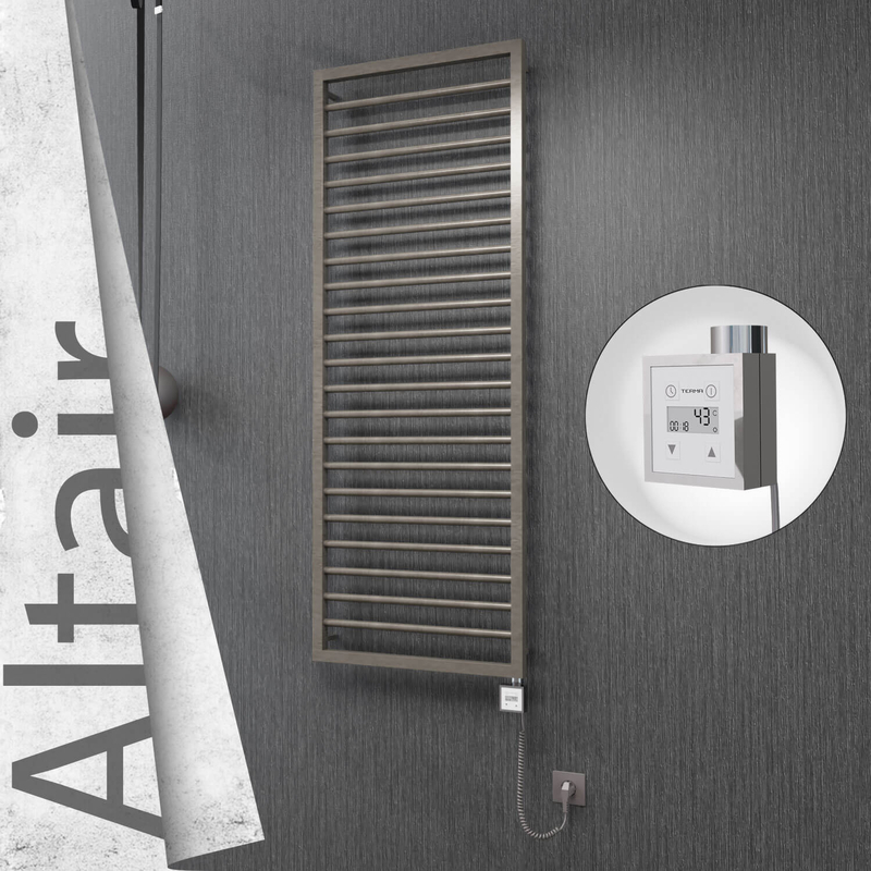 ALTAIR Elektrikli Paslanmaz Çelik Havlupan 500x1600 Satin Polisaj (KTX3 Termostat) 600W Spiral Kablolu