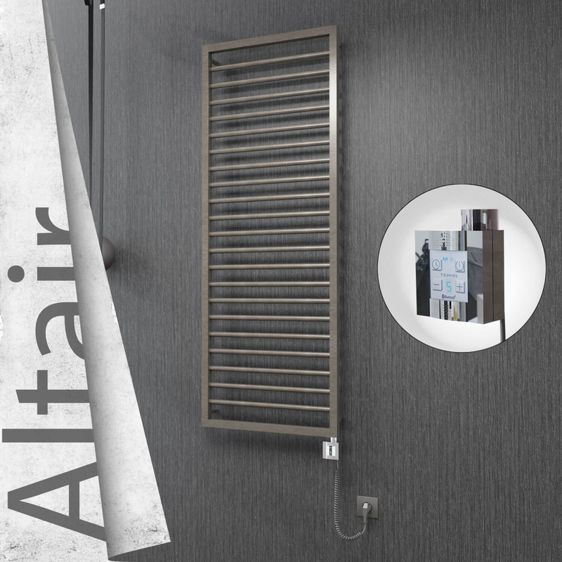 ALTAIR Elektrikli Paslanmaz Çelik Havlupan 500x1600 Satin Polisaj (KTX4 Termostat) 600W Spiral Kablolu