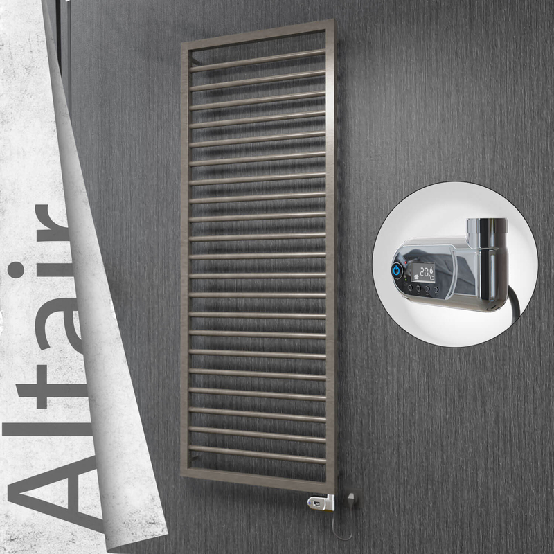 ALTAIR Elektrikli Paslanmaz Çelik Havlupan 500x1600 Satin Polisaj (Thesis Termostat) 600W