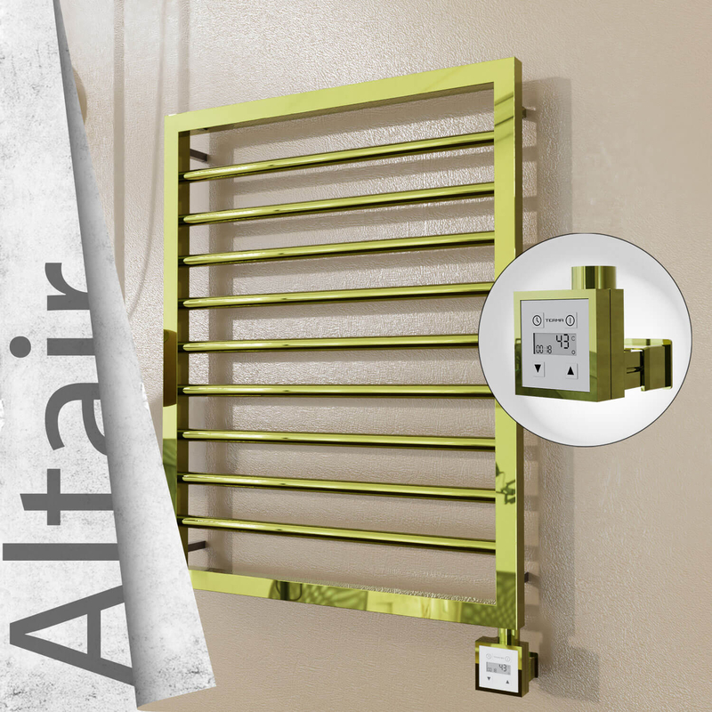 ALTAIR Elektrikli Paslanmaz Çelik Havlupan 500x760 Altın (KTX3 Termostat) 200W