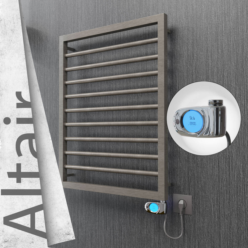 ALTAIR Elektrikli Paslanmaz Çelik Havlupan 500x760 Satin Polisaj (Musa Termostat) 200W