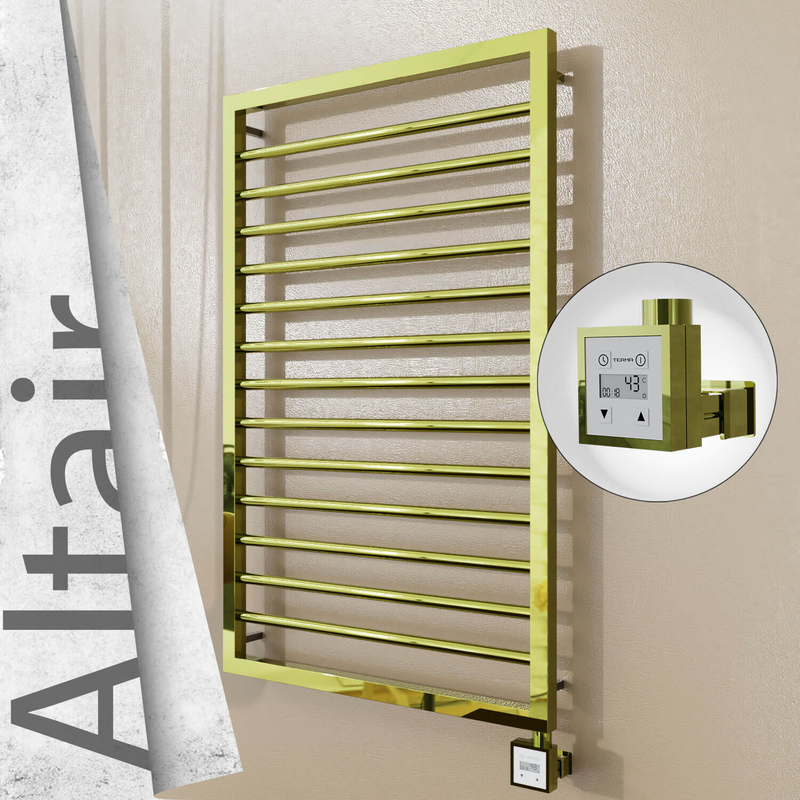 ALTAIR Elektrikli Paslanmaz Çelik Havlupan 600x1040 Altın (KTX3 Termostat) 300W