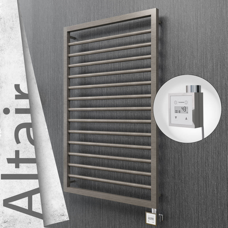 ALTAIR Elektrikli Paslanmaz Çelik Havlupan 600x1040 Satin Polisaj (KTX3 Termostat) 300W