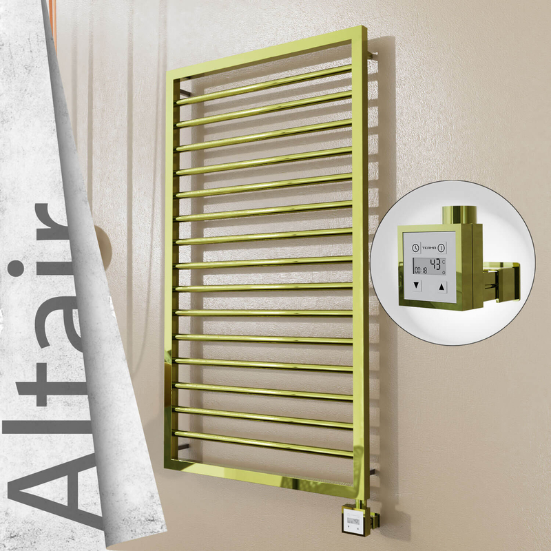 ALTAIR Elektrikli Paslanmaz Çelik Havlupan 600x1180 Altın (KTX3 Termostat) 300W