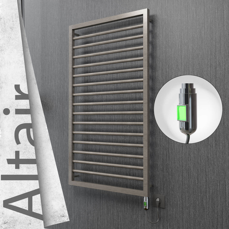 ALTAIR Elektrikli Paslanmaz Çelik Havlupan 600x1180 Satin Polisaj (On/Off Düğmeli) 300W