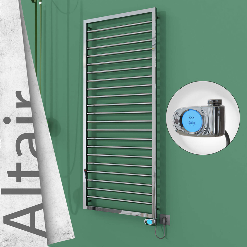 ALTAIR Elektrikli Paslanmaz Çelik Havlupan 600x1600 Ayna Polisaj (Musa Termostat) 600W