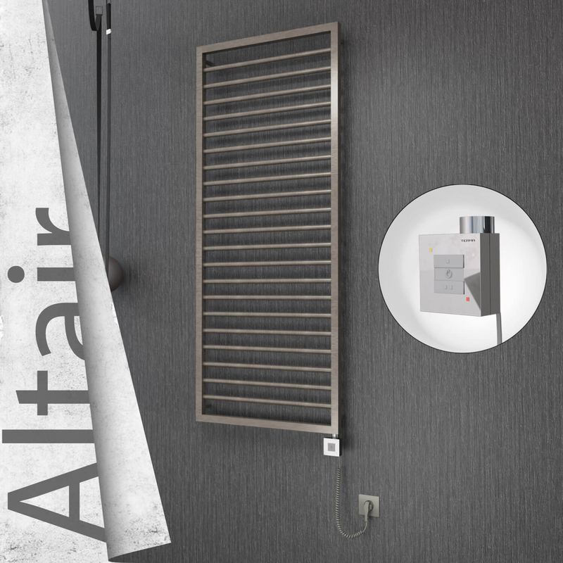 ALTAIR Elektrikli Paslanmaz Çelik Havlupan 600x1600 Satin Polisaj (KTX1 Termostat) 600W Spiral Kablolu