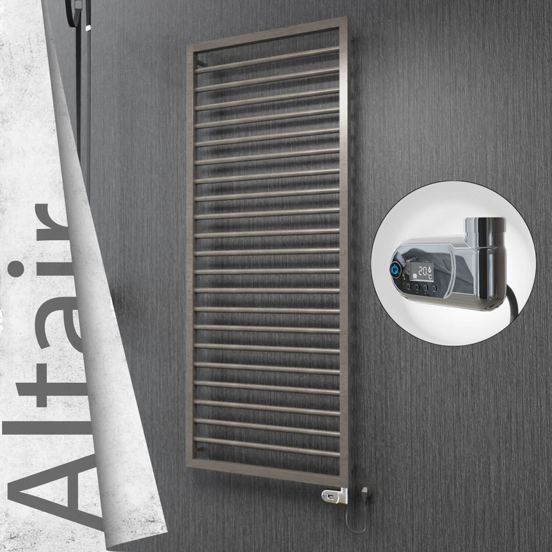 ALTAIR Elektrikli Paslanmaz Çelik Havlupan 600x1600 Satin Polisaj (Thesis Termostat) 600W