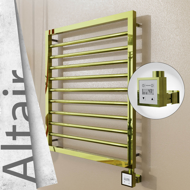 ALTAIR Elektrikli Paslanmaz Çelik Havlupan 600x760 Altın (KTX3 Termostat) 300W