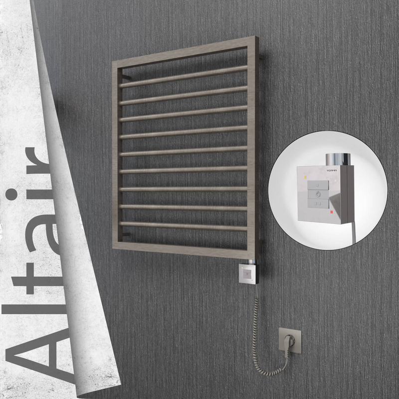 ALTAIR Elektrikli Paslanmaz Çelik Havlupan 600x760 Satin Polisaj (KTX1 Termostat) 300W Spiral Kablolu