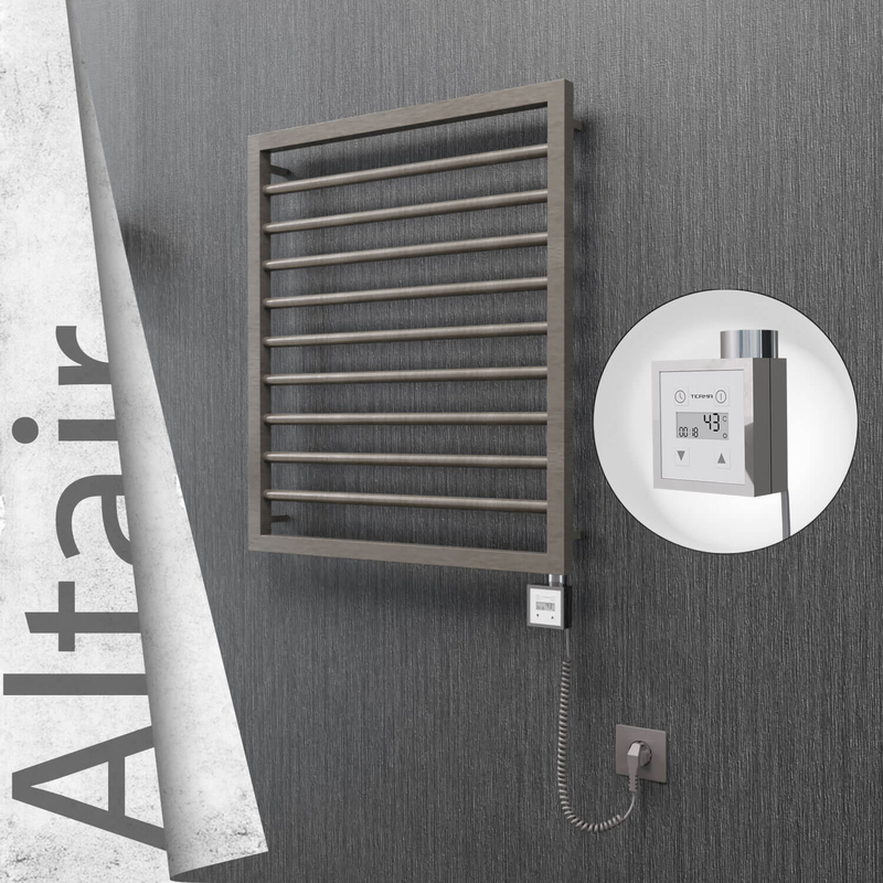 ALTAIR Elektrikli Paslanmaz Çelik Havlupan 600x760 Satin Polisaj (KTX3 Termostat) 300W Spiral Kablolu