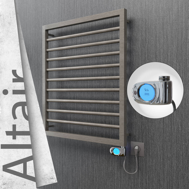 ALTAIR Elektrikli Paslanmaz Çelik Havlupan 600x760 Satin Polisaj (Musa Termostat) 300W