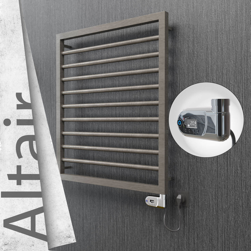 ALTAIR Elektrikli Paslanmaz Çelik Havlupan 600x760 Satin Polisaj (Thesis Termostat) 300W