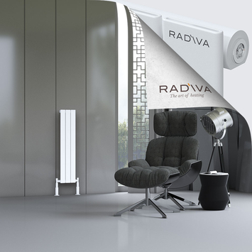 Arno Aluminium Radiator 1000x218 White - Thumbnail